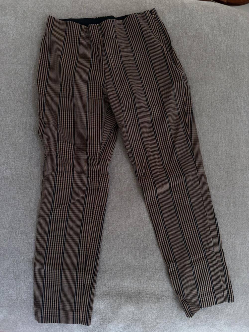 a new day Brown and Black Glen Plaid Dress Pants
